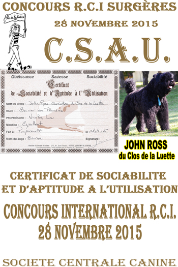 JOHN ROSS CHEROKEE du clos de la luette CSAU ©